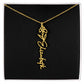 Birth Month Flower Name Necklace