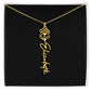 Birth Month Flower Name Necklace